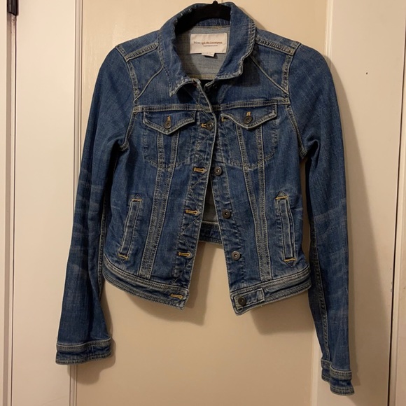 Pilcro and the Letterpress Jackets & Blazers - Pilcro distressed denim jacket from Anthropologie